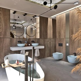 Bateria umywalkowa podtynkowa czarna CONCEPCION black