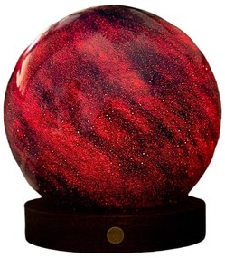 Lampa stołowa LED w ciemnym naturalnym kolorze ze szklanym kloszem (wysokość 13 cm) Galaxy Breeze – Gingko