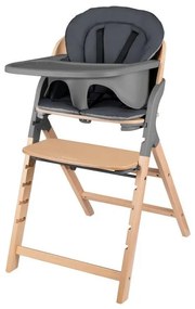 Lionelo - Krzesełko dziecięce do karmienia 3 w 1 MEGAN Szare drewno