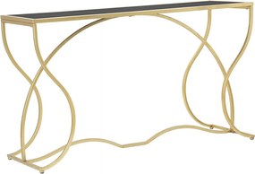Stolik Konsolowy VKH626, Złoto, 130x40x75 cm, Kendra Home