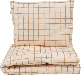Dziecięca pościel bawełniana w kratkę Carmel Check z wypełnieniem