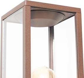 Przemysłowa stojąca lampa zewnętrzna rdzawy brąz 80 cm IP44 - Charlois