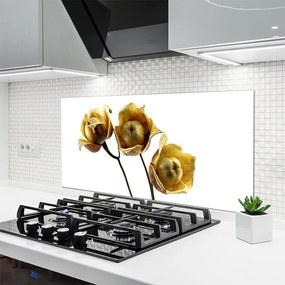 Panel Szklany do Kuchni Stylowa Flora Ścienna