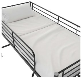 Czarne podwyższone łóżko dziecięce 90x200 cm Jodie – Støraa