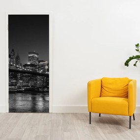 Fototapeta na drzwi - Most Brookliński w Nowym Jorku (95x205cm)