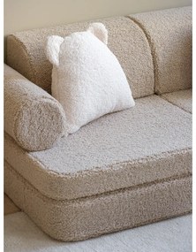 Jasnobrązowa sofa dla dzieci z materiału bouclé 132 cm Settee – Wigiwama