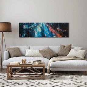 Obraz - Duże miasto, obraz olejny (170x50 cm)