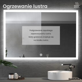 Lustro łazienkowe z oświetleniem LED F1