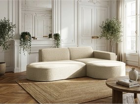 Narożnik Parma Studio, do salonu, tkanina Quelle, prawy, beżowy (06)