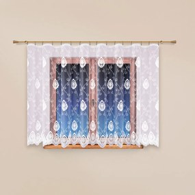 4Home Firana Castle prosta, fioletowy, 350 x 175 cm