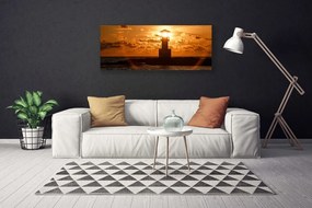 Obraz na płótnie Klasyczna Latarnia o Poranku