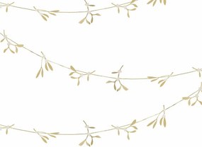 Girlanda świąteczna GOLD MISTLETOE 5 m, złota