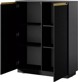 Komoda Miraza 2-drzwiowa MDF frezowany front nowoczesna salon