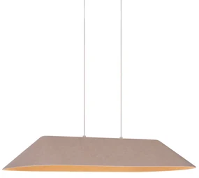 Nowoczesna lampa wisząca beżowa z wbudowaną diodą LED z 3-stopniową regulacją - Dani Nowoczesny Oswietlenie wewnetrzne