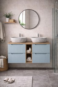 Zestaw łazienkowy podwójna szafka z umywalkami H1-Z68