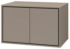 Szafka pod umywalkę nablatową GAJA 2D 78cm congo/czarna HELVETIA