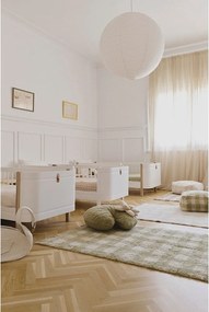 Zielony bawełniany dywan dziecięcy tkany ręcznie odpowiedni do prania 90x120 cm Vichy – Lorena Canals