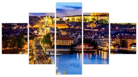 Obraz - Most Karola, Praga, Czechy (125x70 cm)