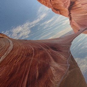Obraz - Vermilion Cliffs Arizona (z zegarem) (90x30 cm)