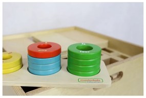 Masterkidz gra nauka liczenia kolorów rozmiarów układanka montessori