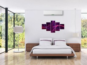 Abstrakcyjny obraz krzywych (125x70 cm)