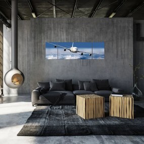 Obraz - Samolot w chmurach (170x50 cm)