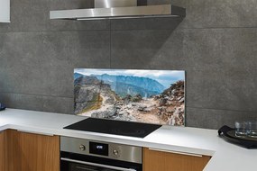 Szklany Panel Majestatyczne Pasmo Górskie