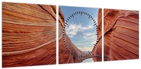 Obraz - Vermilion Cliffs Arizona (z zegarem) (90x30 cm)