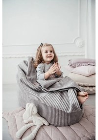 Jasnoszary dziecięcy worek do siedzenia z materiału bouclé Cocoon 80 – SLOWDOWN