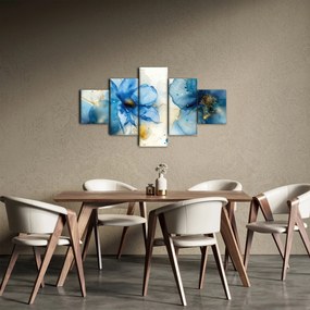 Obraz - Kwiatowy, malowany tuszem (125x70 cm)