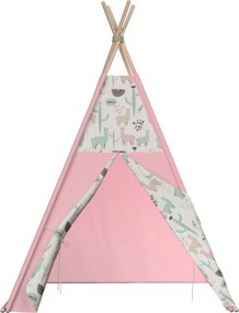 Tipi kolor zielony tkanina wzorzysta