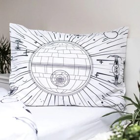 Bawełniana fluorescencyjna jednoosobowa pościel dziecięca 140x200 cm Star Wars – Jerry Fabrics