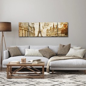 Obraz - Zabytki Paryża (170x50 cm)