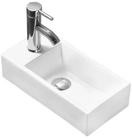 Mexen Inez umywalka nablatowa prawa 41 x 21 cm, biała - 21484000R