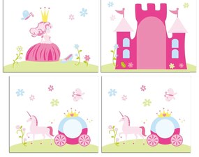 Zasłona dziecięca do łóżka 4 szt. 195x75 cm Princess – Vipack