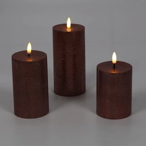 Dekoracyjne świece LED Ø 7,5 cm, 3 szt.