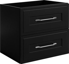 Szafka podumywalkowa w stylu klasycznym, czarna, 60 x 57 x 46 cm