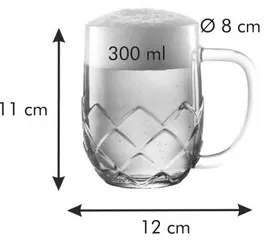 Tescoma Szklanka do piwa myBEER Lupulus, 0,3 l