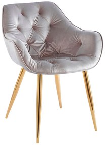 Krzeso Zandel w kolorze zotego aksamitu