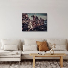 Obraz - Wojownik wikingów (70x50 cm)