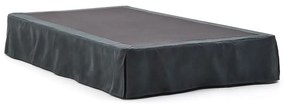 Antracytowe tapicerowane łóżko jednoosobowe 90x200 cm Jaira – Kave Home