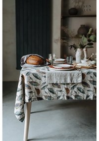 Lniany obrus 140x140 cm Golden Fall – Linen Tales
