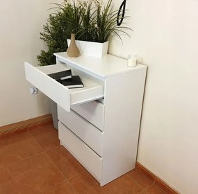 Biały komplet mebli szafa i komoda R8-S70