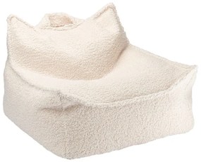 Kremowy dziecięcy worek do siedzenia z materiału bouclé Chair – Wigiwama