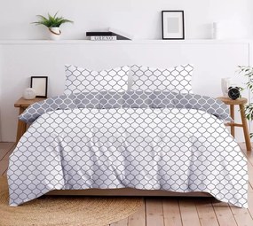 Pościel Bawełniana Greno Premium Decor 160x200 szara GRENO