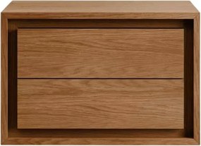 Brązowa wisząca szafka pod umywalkę z litego drewna tekowego 60x40 cm Kenta – Kave Home