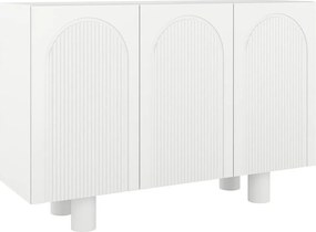 Biała komoda z łukami Skandica RITA / szer. 135 cm