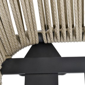 Outsunny 3-częściowy zestaw mebli ogrodowych plecionka z tworzywa sztucznego szary elegancki | Aosom PL