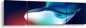Obraz - Kosmiczny wieloryb (170x50 cm)