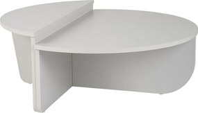 Zestaw 2 stolików kawowych - Biały - ALOEVA